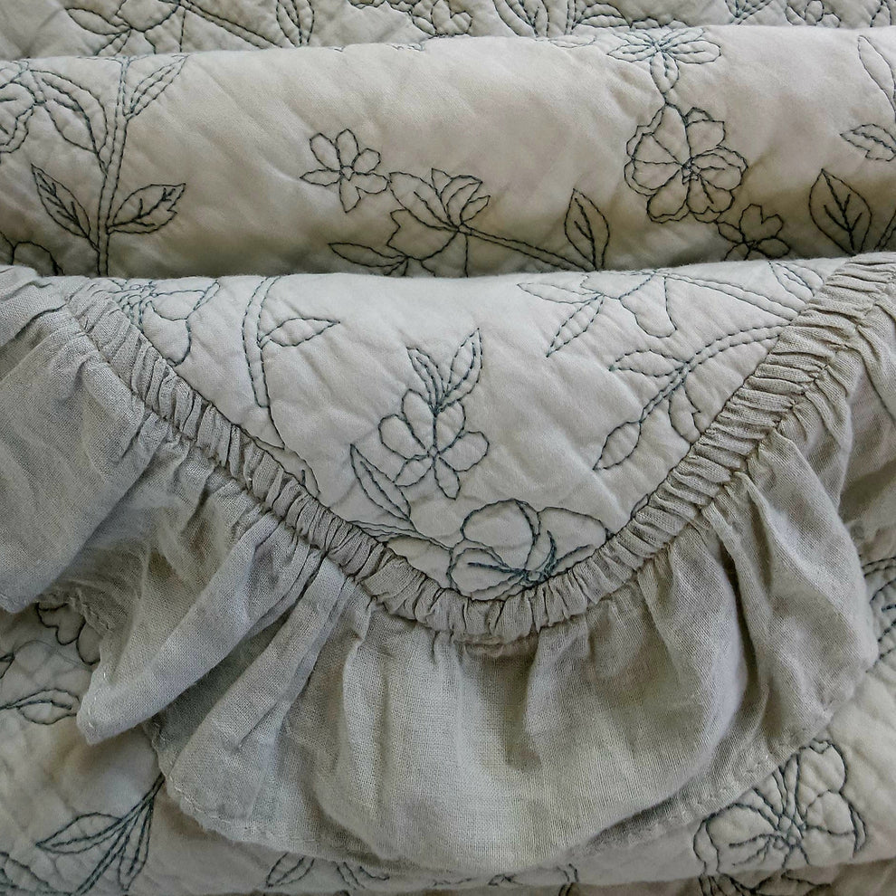 Cypress Coverlet – Ultra-Soft 100% Cotton with 2 Pillowcases | Lightweight & Hypoallergenic Bedding