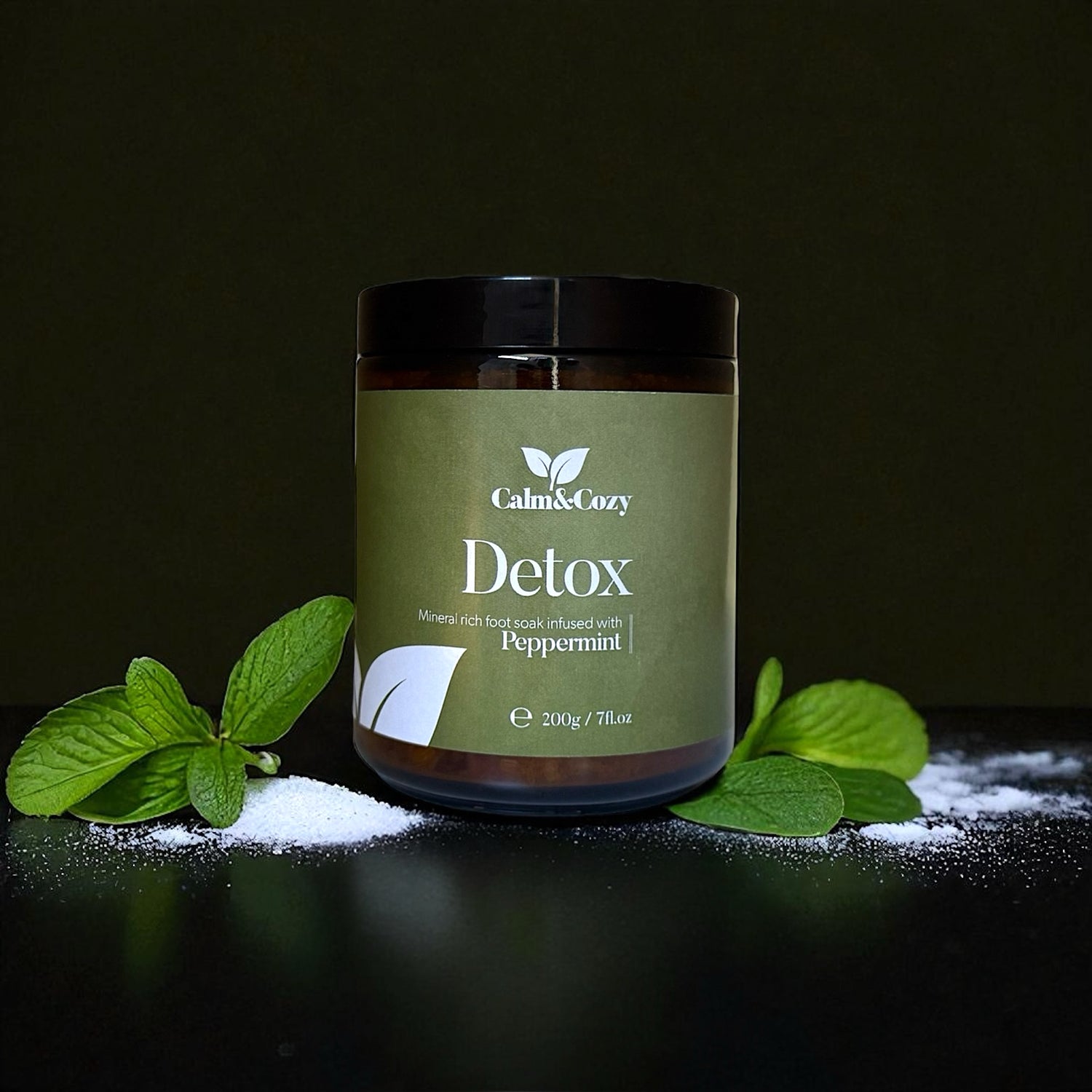 Detox Peppermint Foot Soak – Magnesium-Rich Cooling Relief for Tired Feet & Muscle Recovery