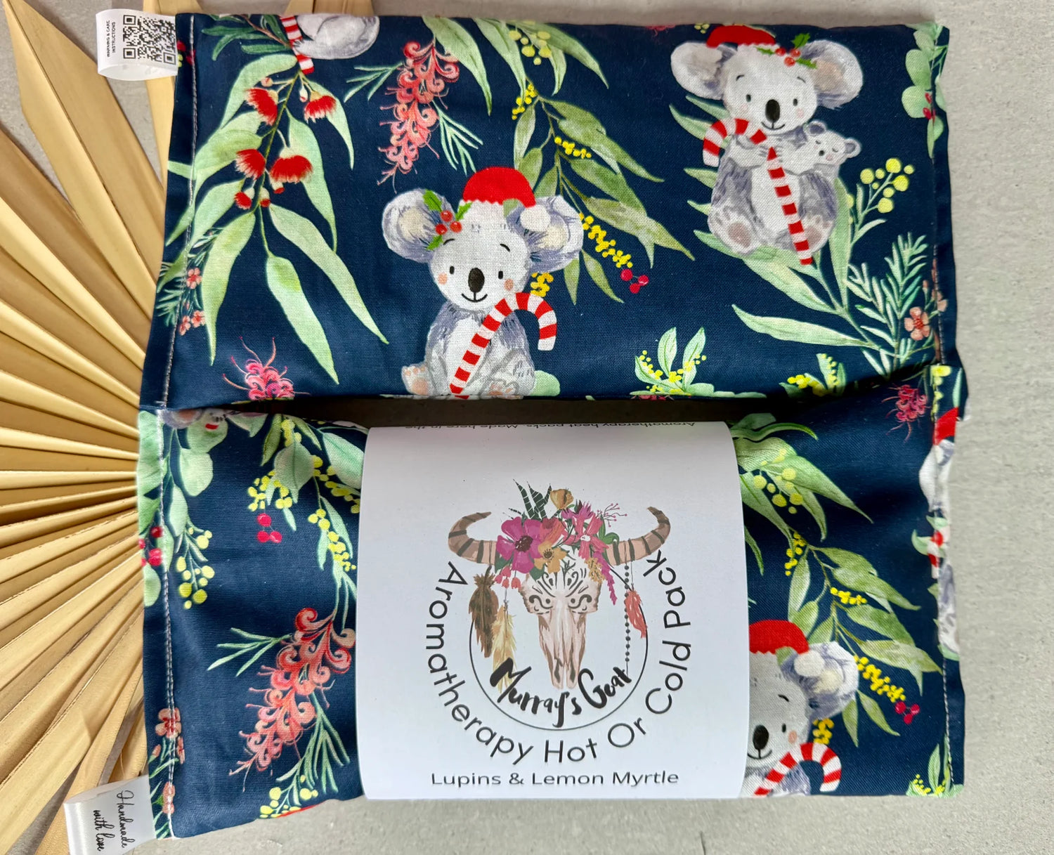 Christmas Aromatherapy Heat Pack – 100% Cotton with Lupins & Botanicals | Handmade in Australia