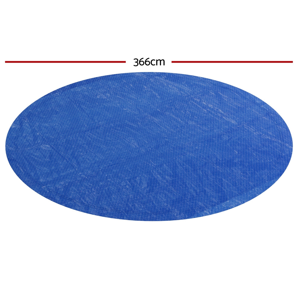 Aqua Buddy Pool Cover Fit 3.66m Round Above-ground Swimming Pool Blanket Blue