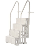 VEVOR 4-Step White Robust Pool Ladder of 2 Handrails for 1219.2-1371.6 mm Pools