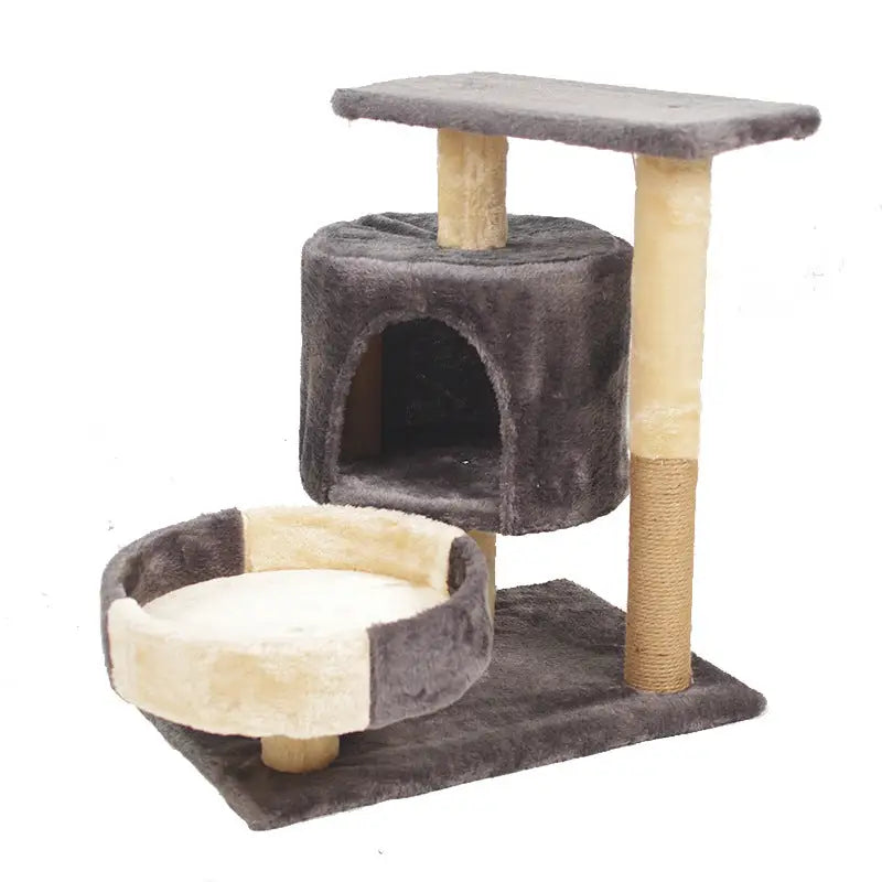 A Cat’s Dream Paradise: Natural Solid Wood Cat Climbing Frame 50*33*53CM - Pet Care > Cat Supplies > Cat Furniture