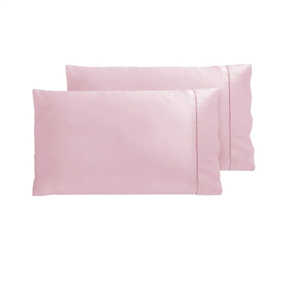 Accessorize 300TC Deluxe Essentials Satin Standard Pillowcases Blush - Home & Garden > Bedding > Pillowcases