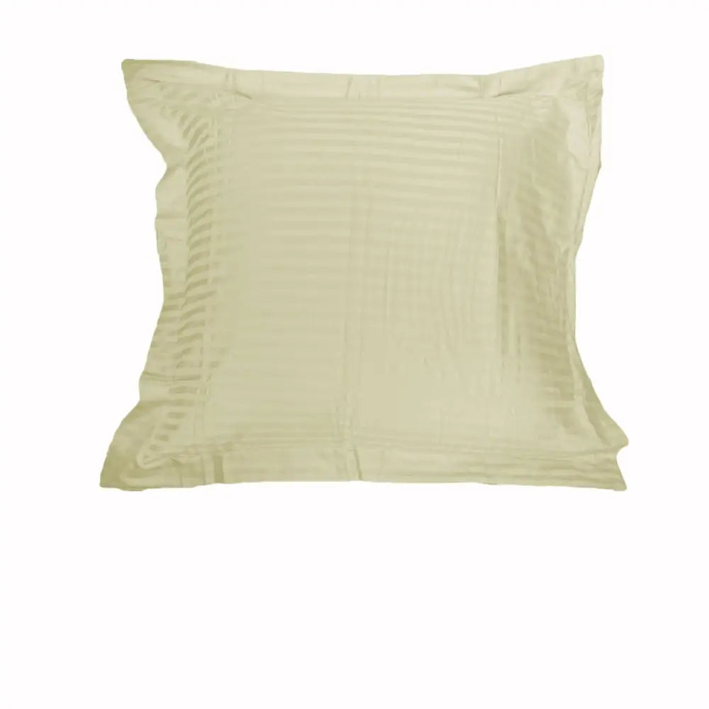 Accessorize 325TC One of Stripe Euro Pillowcase Ecru - Home & Garden > Bedding > Pillowcases