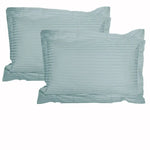 Accessorize 325TC Pair of Stripe Jumbo / Queen Pillowcases Blue - Home & Garden > Bedding > Pillowcases