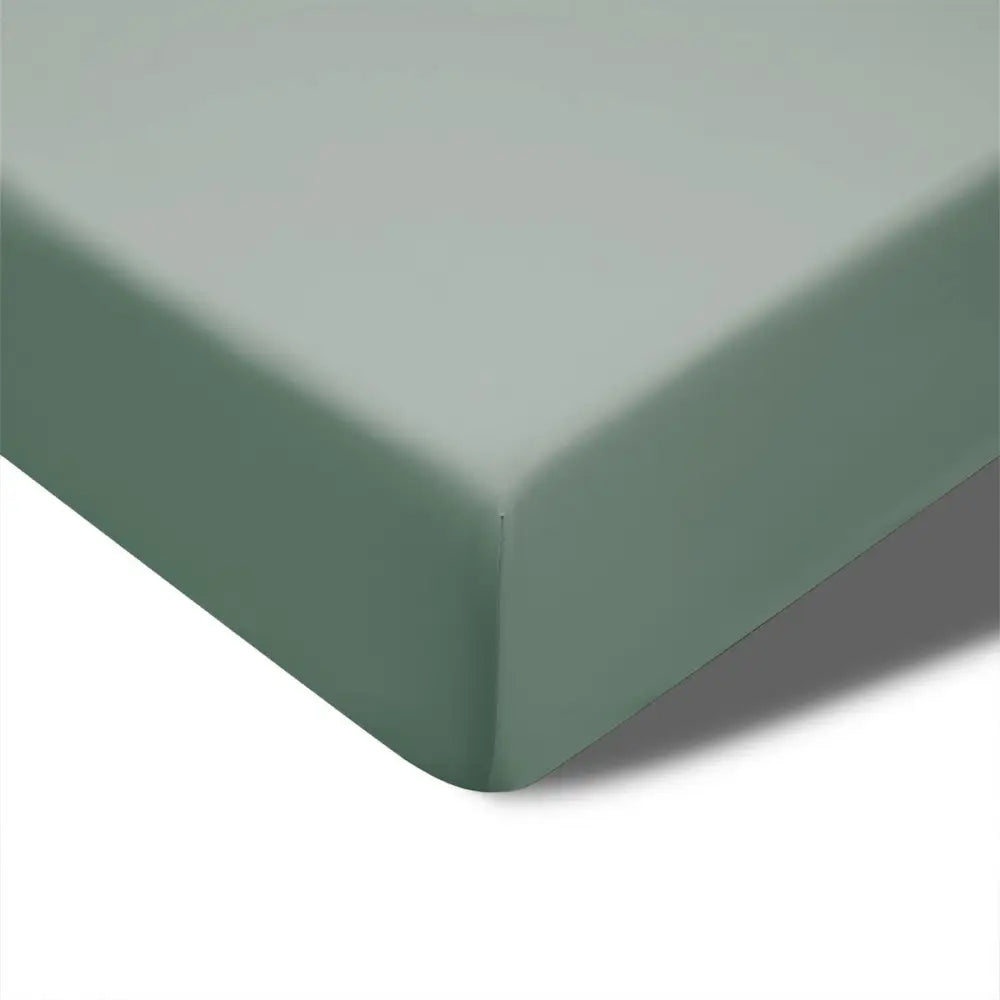 Accessorize 400TC Sage Bamboo Cotton Fitted Sheet 40cm Wall King - Home & Garden > Bedding > Bed Sheets