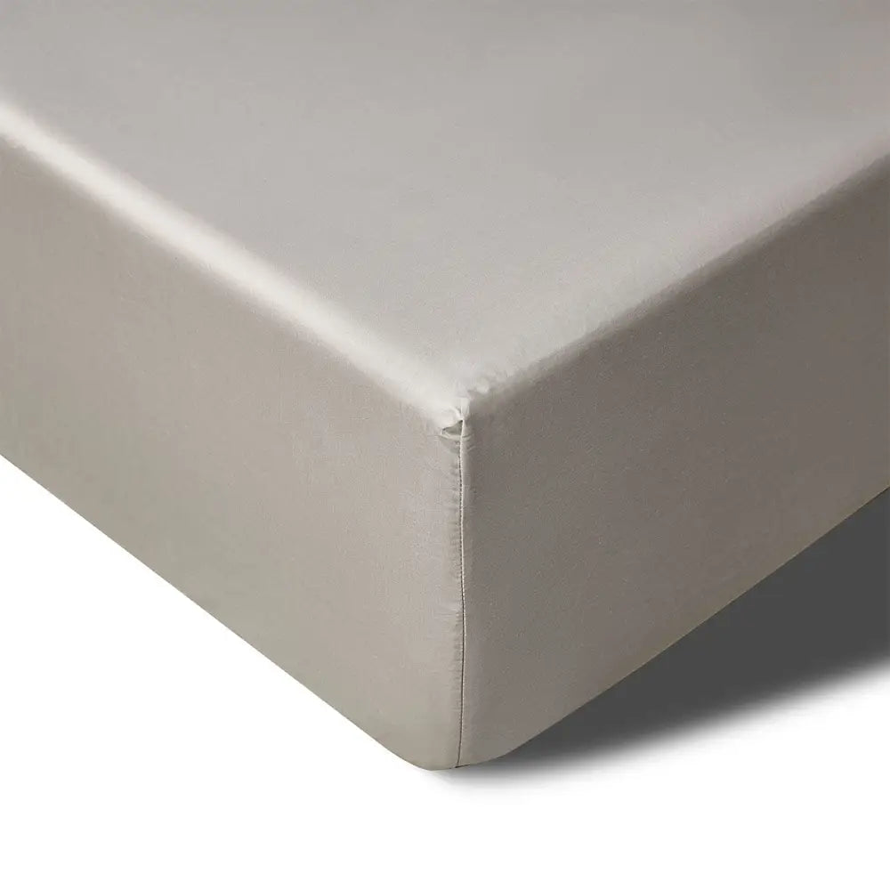 Accessorize 400TC Stone Bamboo Cotton Mega / Super Fitted Sheet 50cm Wall Queen - Home & Garden > Bedding > Bed Sheets