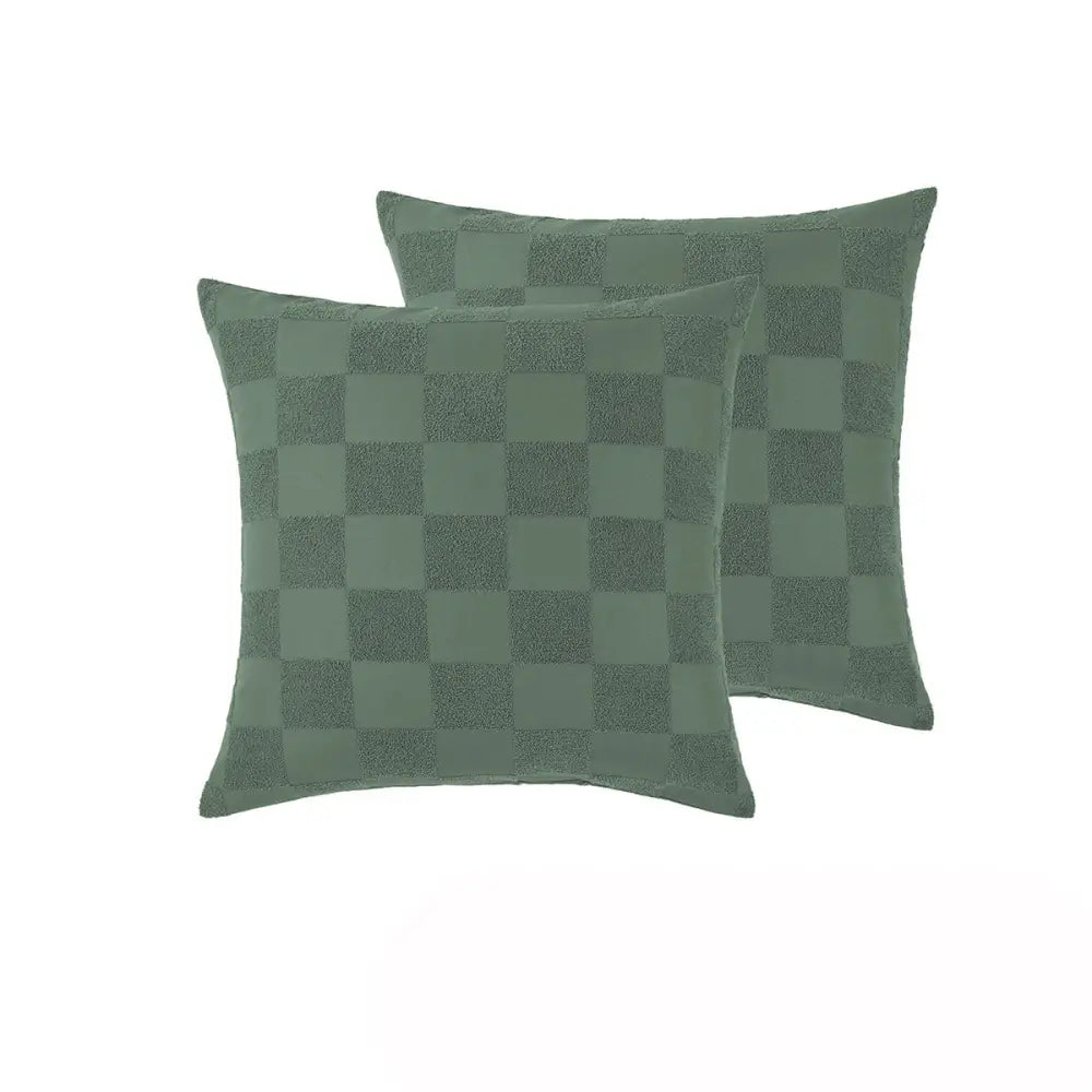 Accessorize Pair of Tipo Sea Spray Chenille European Pillowcases 65 x 65cm - Home & Garden > Bedding > Pillowcases