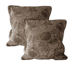 Accessorize Pair of Trudie Lace European Pillowcases Chocolate - Home & Garden > Bedding > Pillowcases