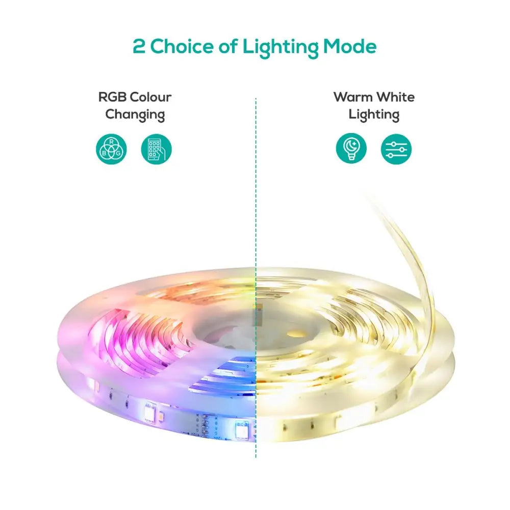 activiva 5m IP65 Smart RGB & Warm White LED Strip Lights - Occasions > Lights