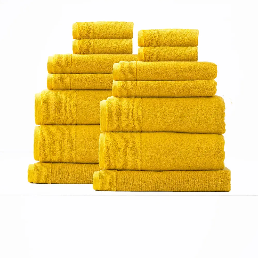 Aireys 650 GSM Zero Twist 14 Piece Basil Bath Towel by Renee Taylor - Home & Garden > Bathroom Accessories > Bath