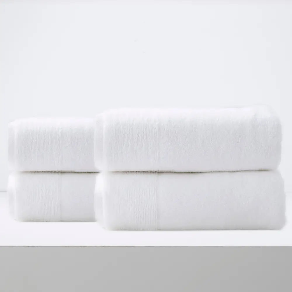 Aireys 650 GSM Zero Twist 4 Pack Snow Bath Sheet by Renee Taylor - Home & Garden > Bathroom Accessories > Bath Mats &