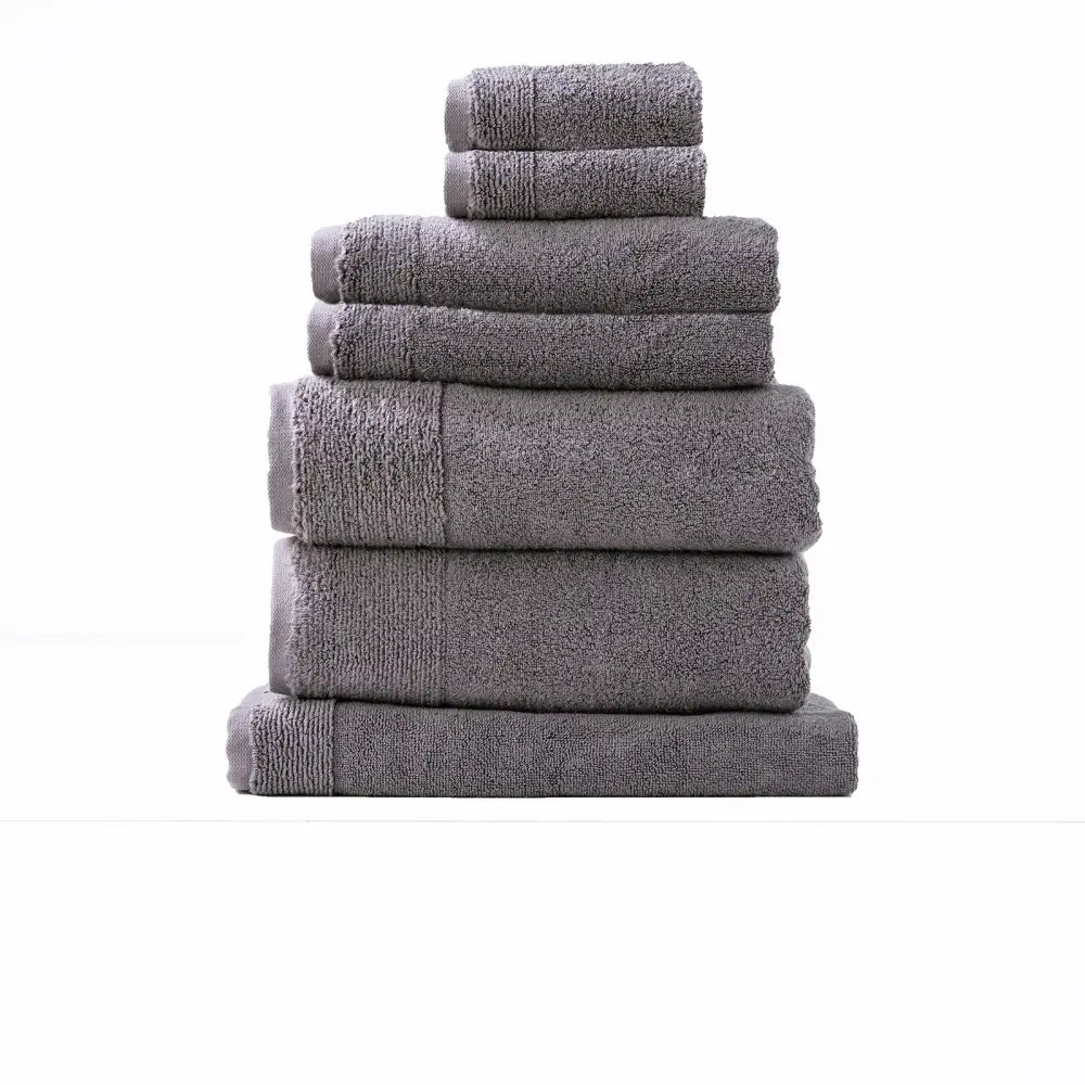 Aireys 650 GSM Zero Twist 7 Piece Nickel Bath Towel by Renee Taylor - Home & Garden > Bathroom Accessories > Bath