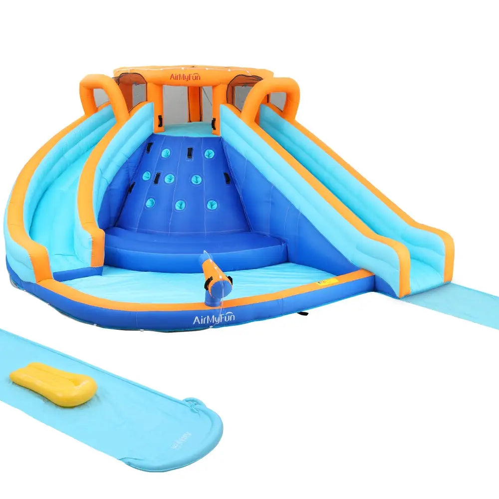 AirMyFun Kids Inflatable Pool Water Double Slide Park Jumping Castle 465X390CM - Baby & Kids > Baby & Kid’s Toys >