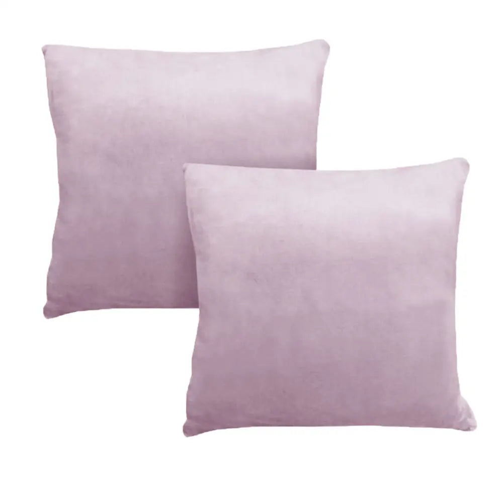 Alastairs Augusta Blush Pair of Flannel Fleece European Pillowcases - Home & Garden > Bedding > Pillowcases