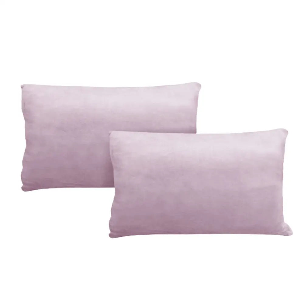 Alastairs Augusta Blush Pair of Flannel Fleece Standard Pillowcases - Home & Garden > Bedding > Pillowcases