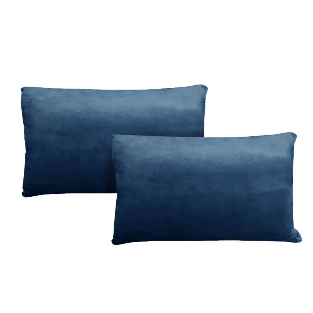 Alastairs Augusta Navy Pair of Flannel Fleece Standard Pillowcases - Home & Garden > Bedding > Pillowcases