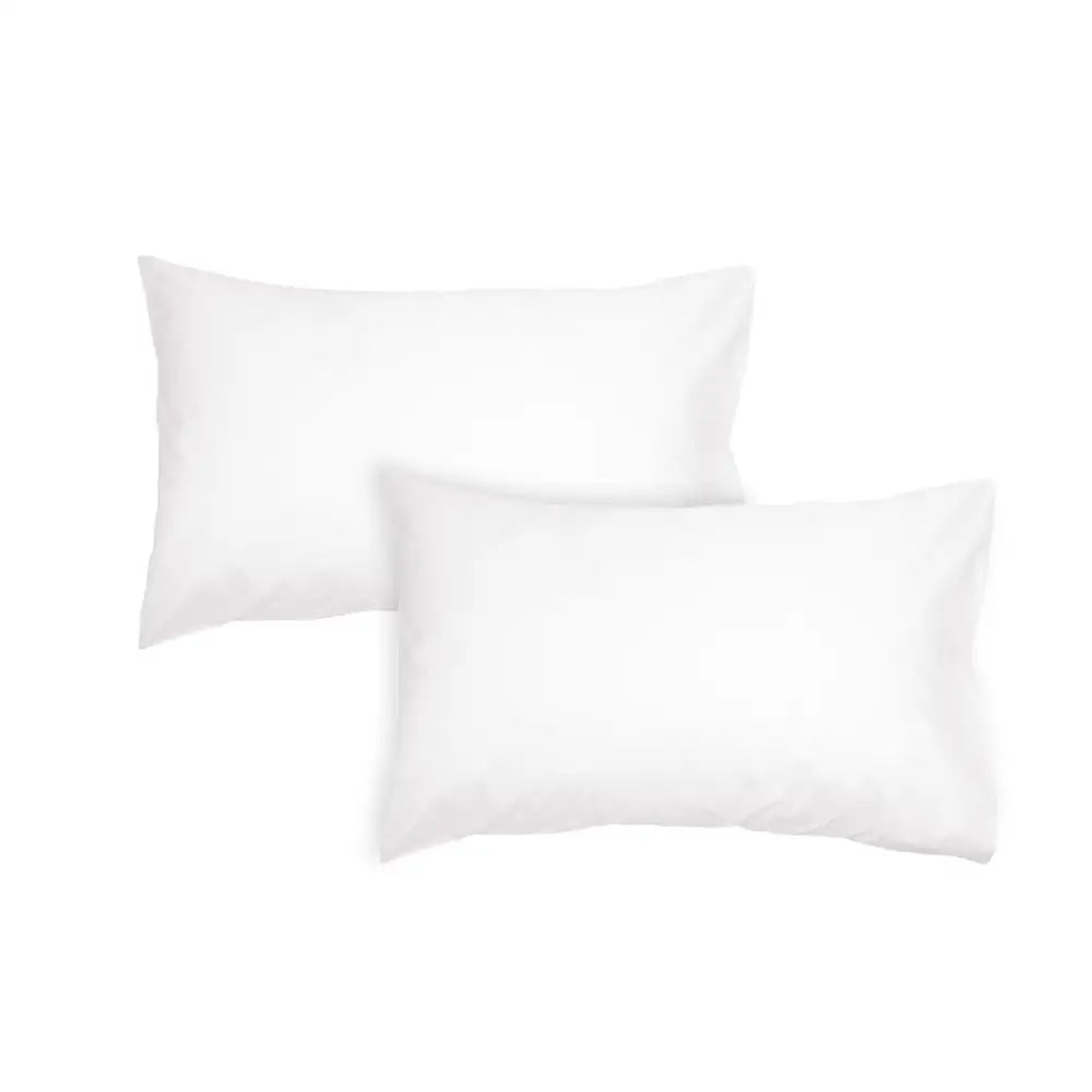 Algodon Pair of 300TC Cotton Standard Pillowcases White - Home & Garden > Bedding > Pillowcases