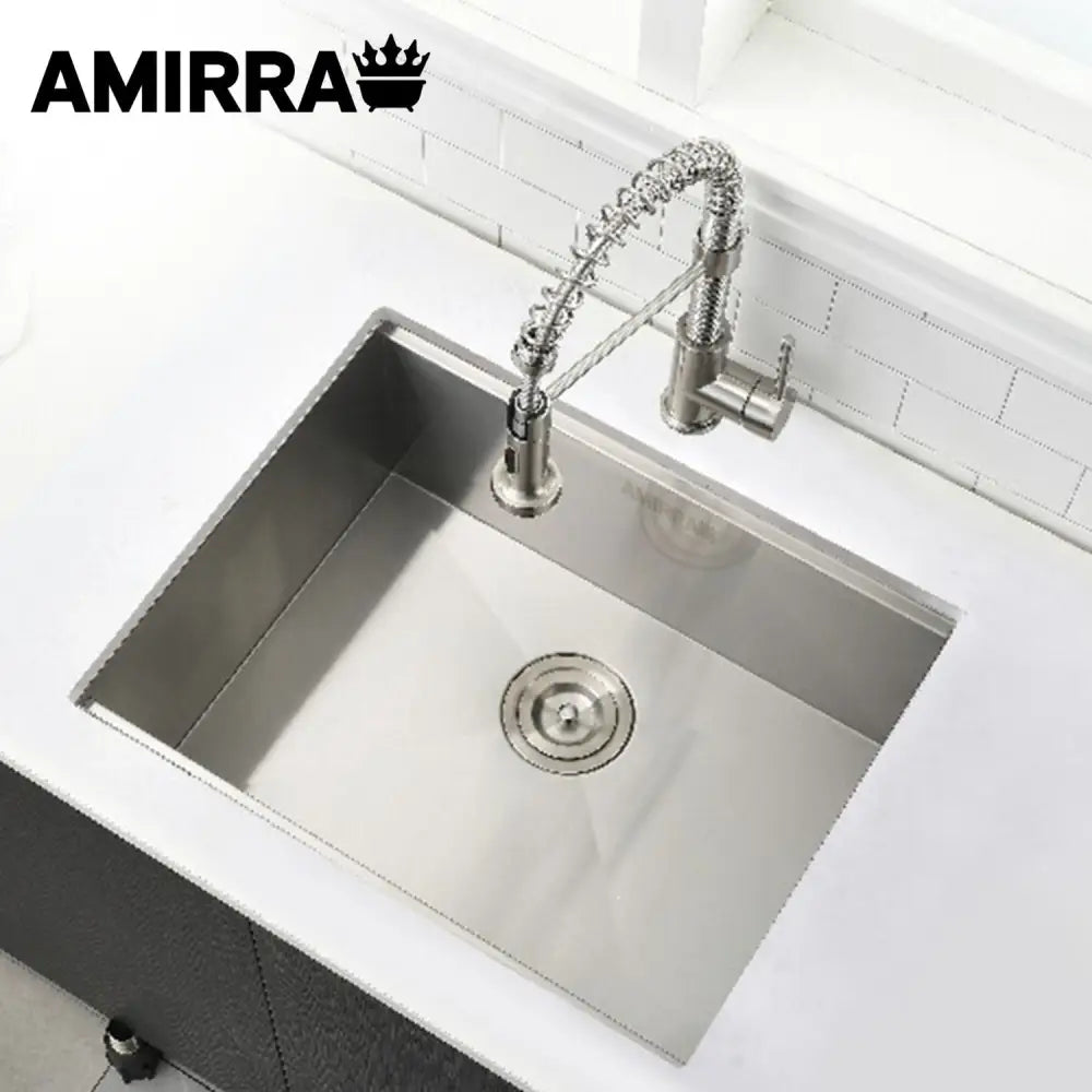 AMIRRA Kitchen Stainless Steel Sink 440mm x 340mm with Nano Coating (Silver Black) AMR-KS-103-LH - Appliances > Kitchen