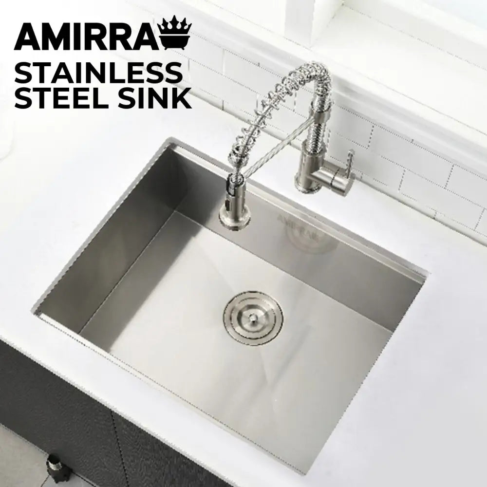 AMIRRA Kitchen Stainless Steel Sink 450mm x 300mm (Silver) AMR-KS-104-LH - Appliances > Kitchen Appliances