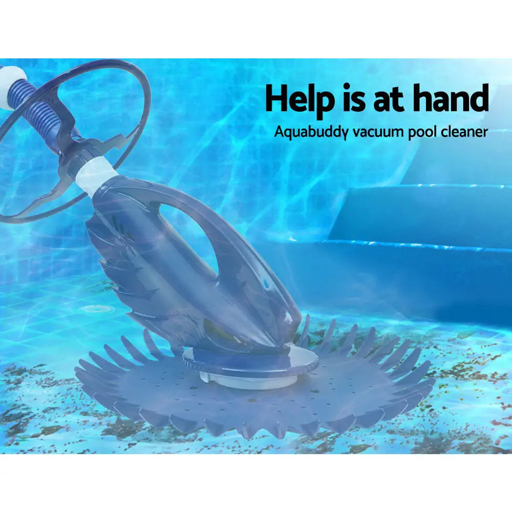 Aquabuddy Pool Cleaner Automatic Swimming Floor Climb Wall Vacuum 10M Hose - Home & Garden > Pool & Accessories
