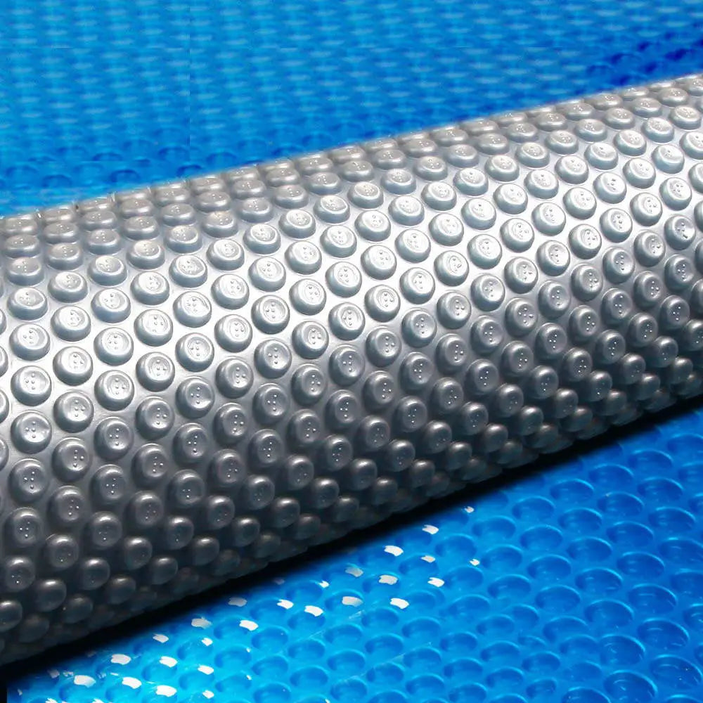 Aquabuddy Pool Cover 500 Micron 10x4m Swimming Pool Solar Blanket Blue Silver - Home & Garden > Pool & Accessories