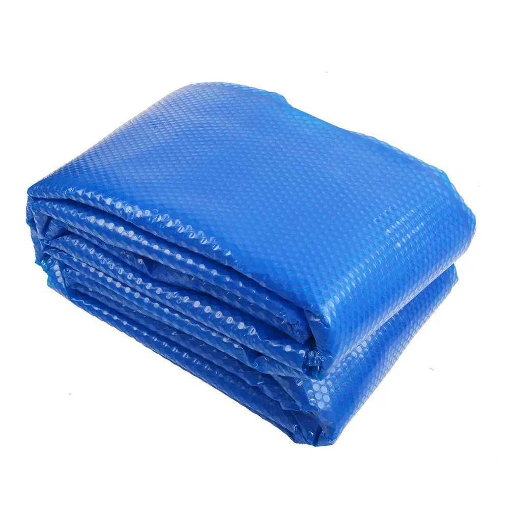 Aquabuddy Pool Cover 9.5x5m 400 Micron Swimming Pool Solar Blanket Blue Silver - Home & Garden > Pool & Accessories