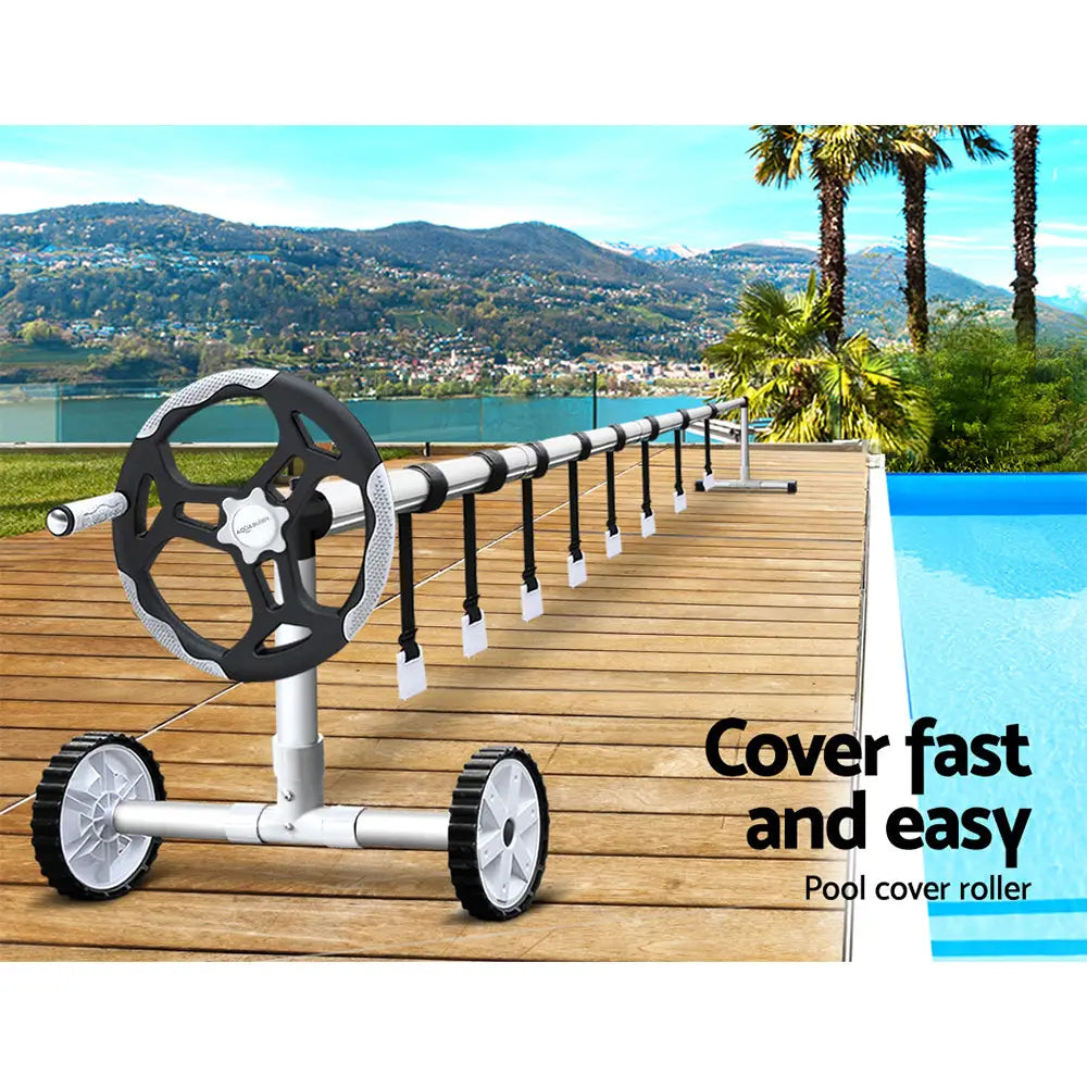 Aquabuddy Pool Cover Roller 5.5m Adjustable Swimming Pool Solar Blanket Reel - Home & Garden > Pool & Accessories
