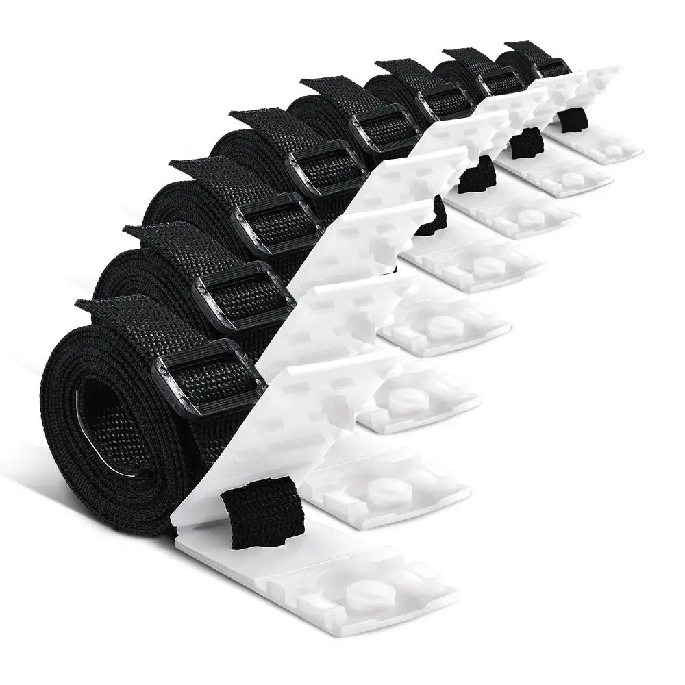Aquabuddy Pool Cover Roller Attachment Swimming Pool Reel Straps Kit 8PCS - Home & Garden > Pool & Accessories