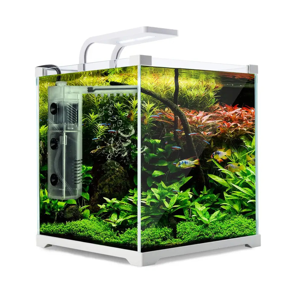 Aquarium Starfire Glass Fish Tank Set Filter Pump 16L - Pet Care > Aquarium > Aquariums
