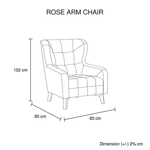 Armchair High back Lounge Accent Chair Designer Printed Fabric with Wooden Leg - Furniture > Sofas