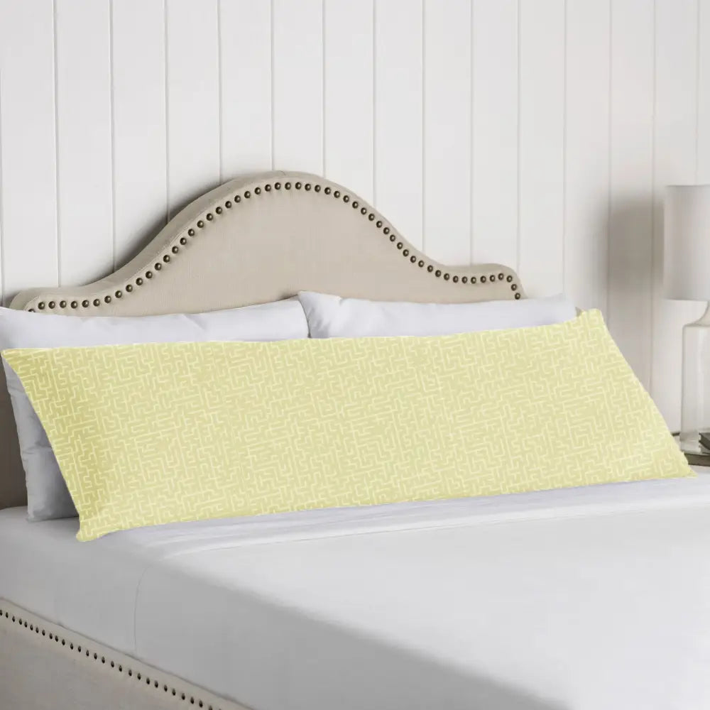 Artex 100% Cotton Body Pillowcase Maze Rich Cream - Home & Garden > Bedding > Pillowcases