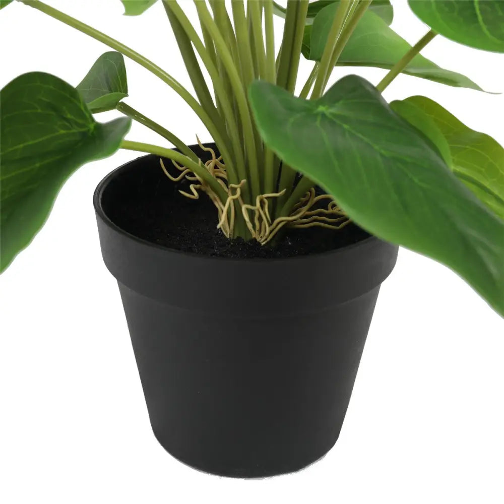 Artificial Flowering White & Pink Peace Lily / Calla Lily Plant 50cm - Home & Garden > Artificial Plants