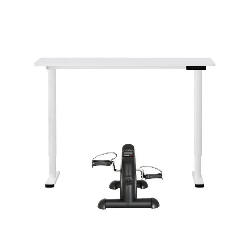 Artiss 120cm Electric Standing Desk with Mini Peal Exercise Bike Home Office - Furniture > Office > Office & Desk Chairs