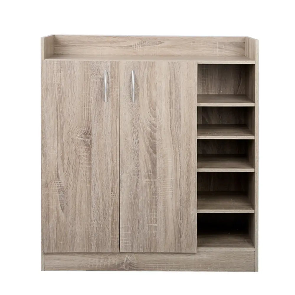 Artiss 2 Doors Shoe Cabinet Storage Cupboard - Wood - Home & Garden > Storage