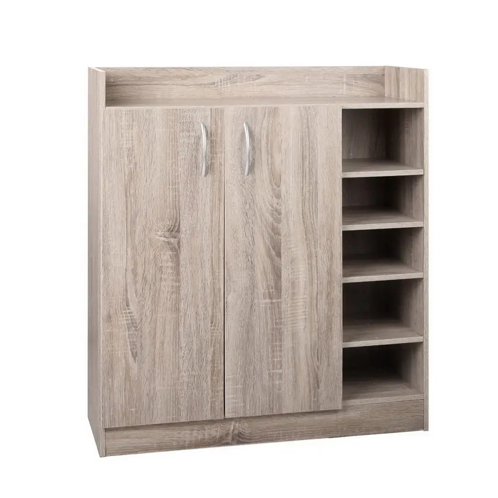 Artiss 2 Doors Shoe Cabinet Storage Cupboard - Wood - Home & Garden > Storage