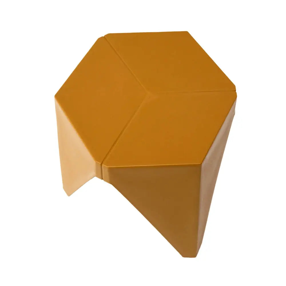 Artiss 4PC Puzzle Stool Bar Stools Stackable Yellow - Furniture > Bar Stools & Chairs > Table & Bar Stools