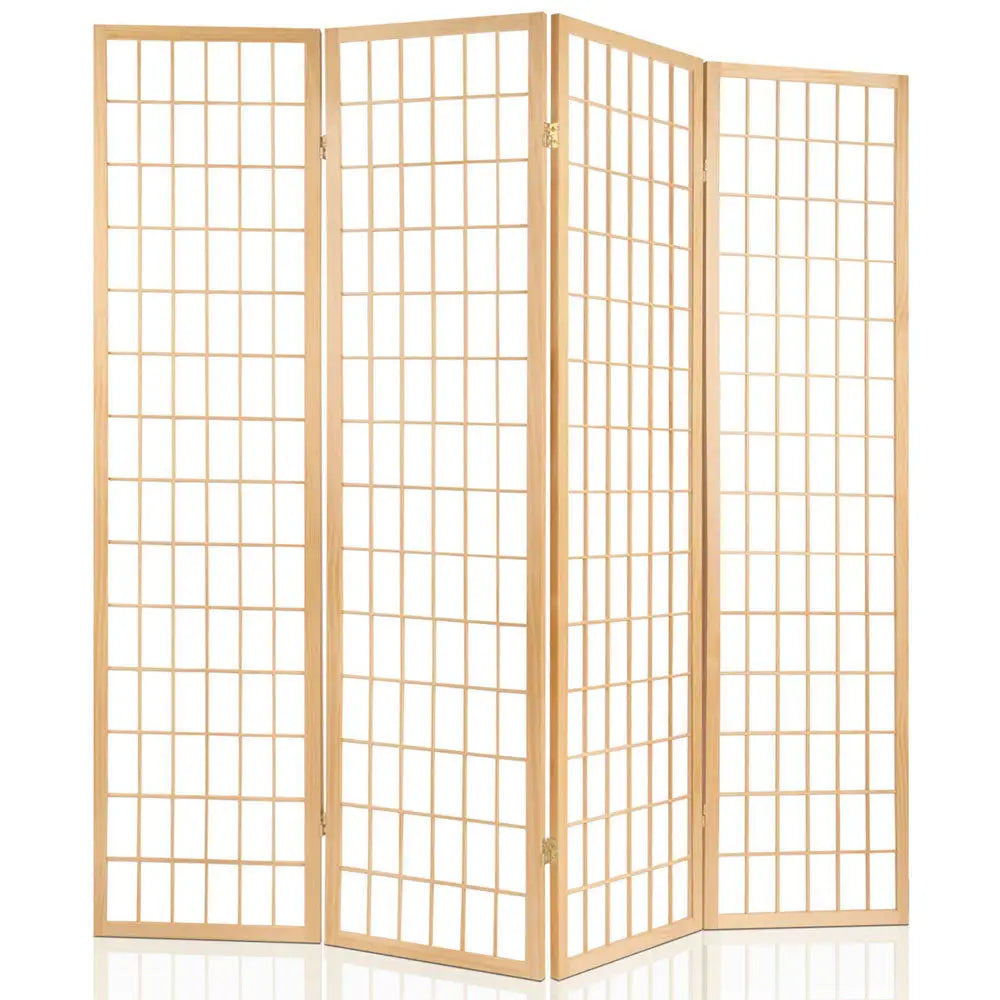 Artiss 6 Panel Room Divider Screen 261x179cm Natural - Furniture > Living Room
