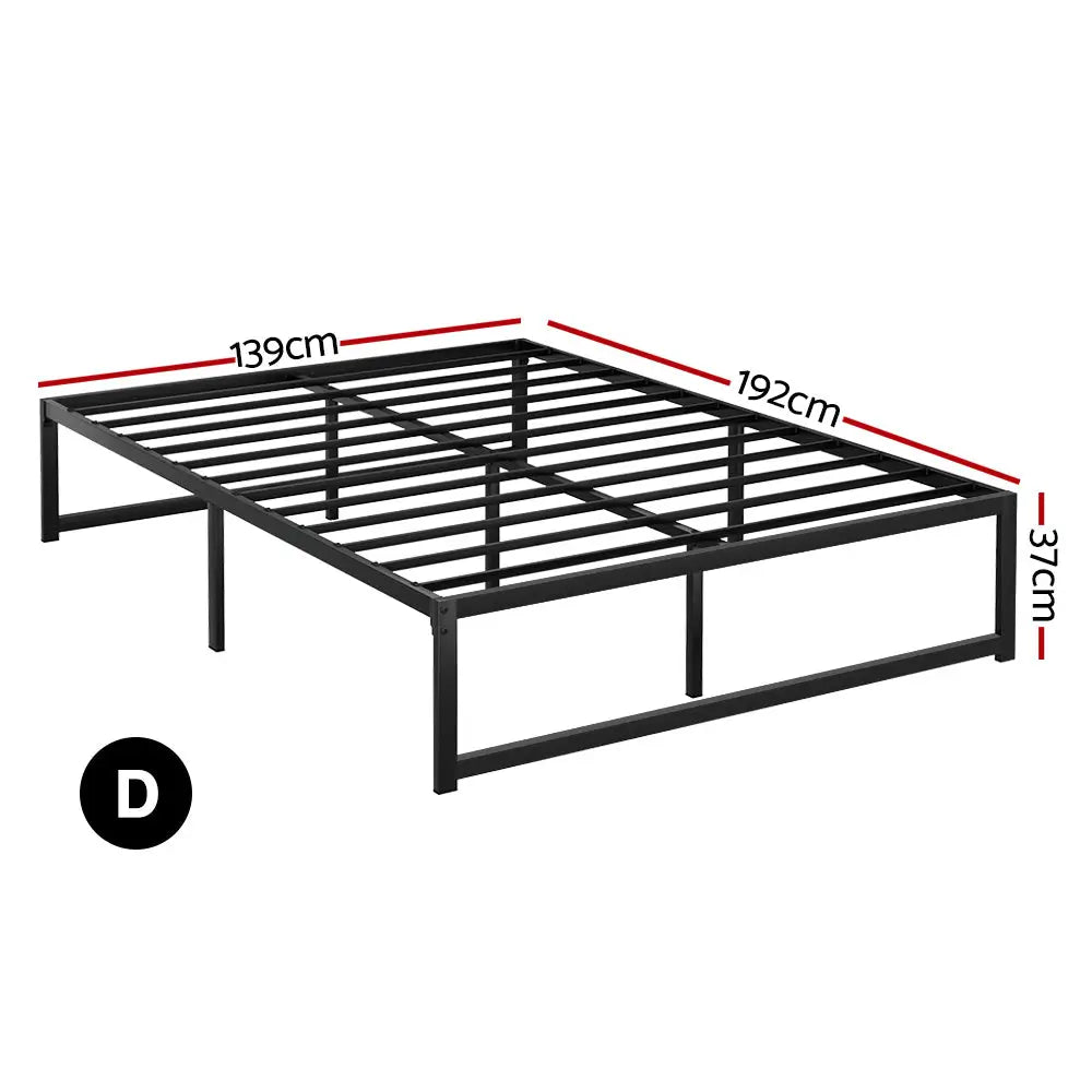 Artiss Bed Frame Double Size Metal Frame TINO - Furniture > Bedroom