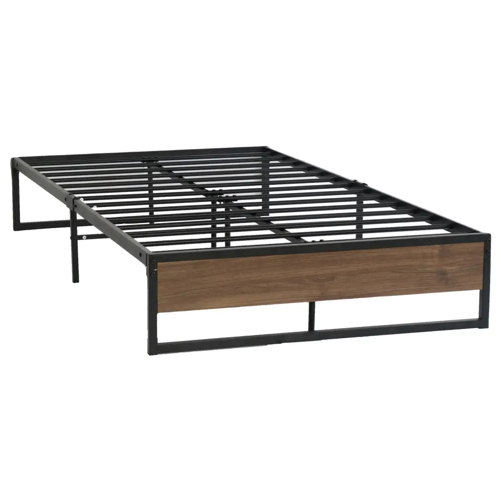Artiss Bed Frame Metal Frame Bed Base OSLO - King Single - Furniture > Bedroom