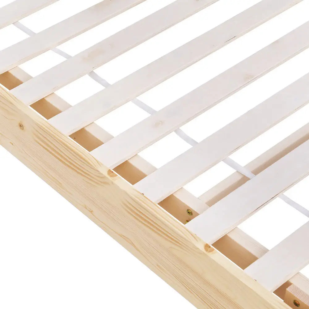 Artiss Bed Frame Queen Size Floating Wooden Mattress Base Platform Timber ODIN - Furniture > Bedroom > Beds & Bed Frames