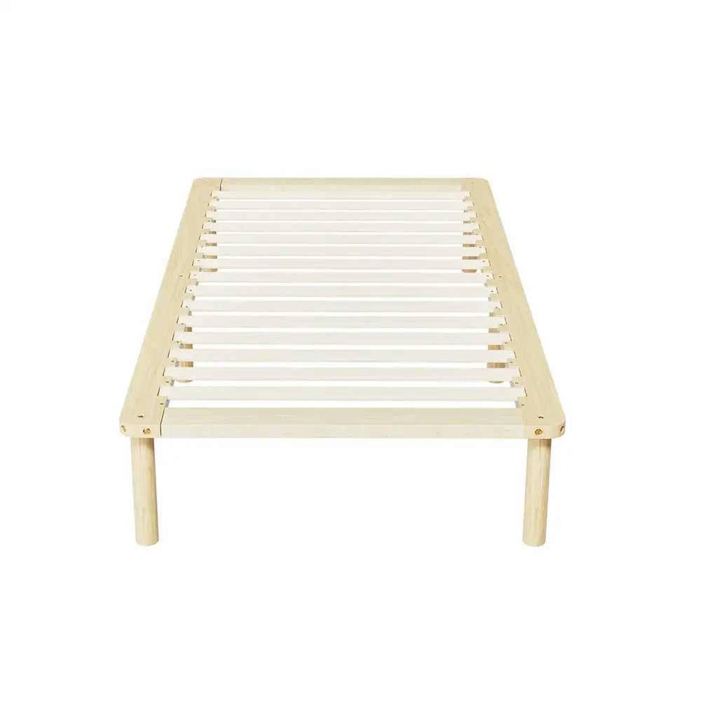 Artiss Bed Frame Single Size Wooden Base Mattress Platform Timber Pine AMBA - Furniture > Bedroom > Beds & Bed Frames