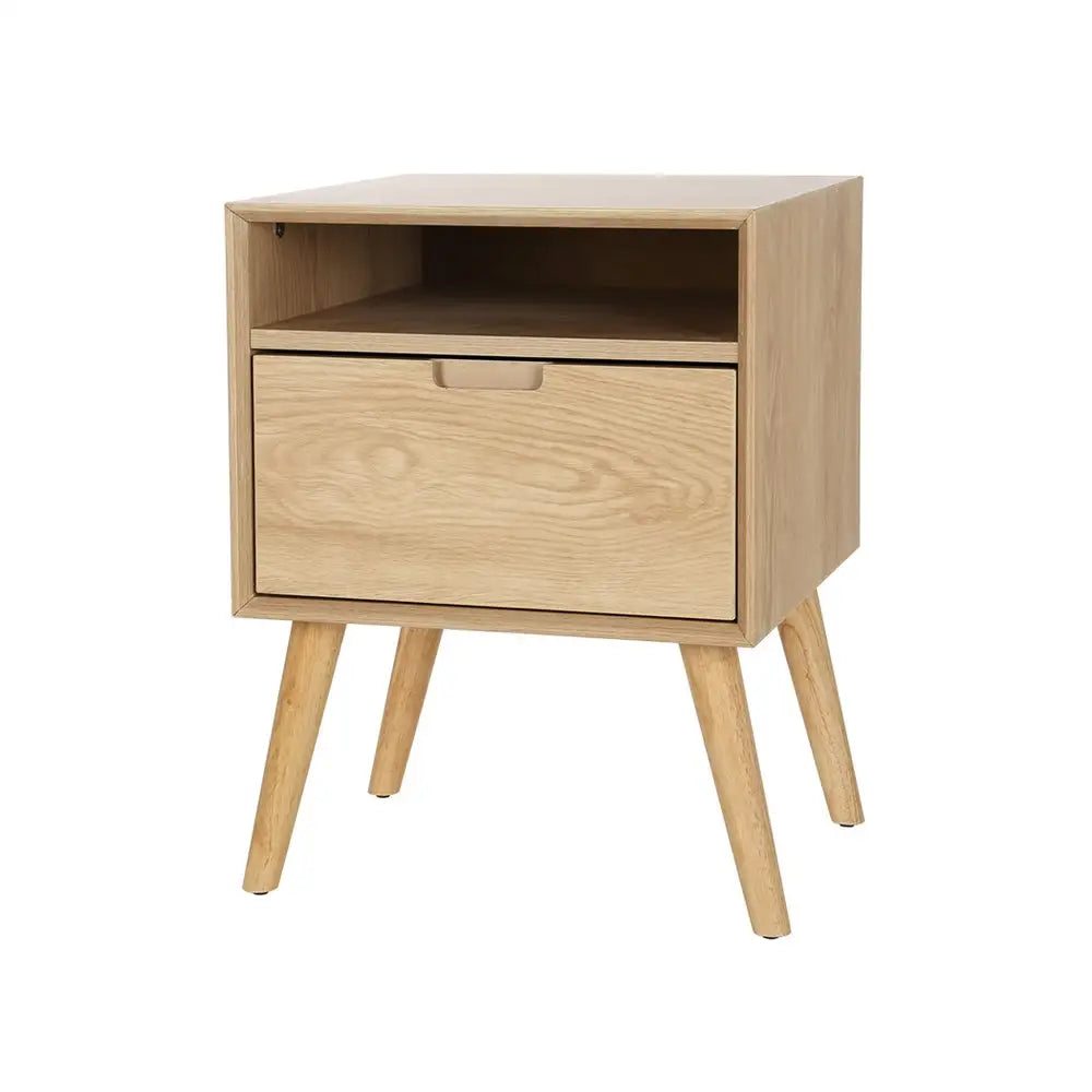Artiss Bedside Table Drawers Side Table Shelf Storage Cabinet Nightstand GORR - Furniture > Bedroom