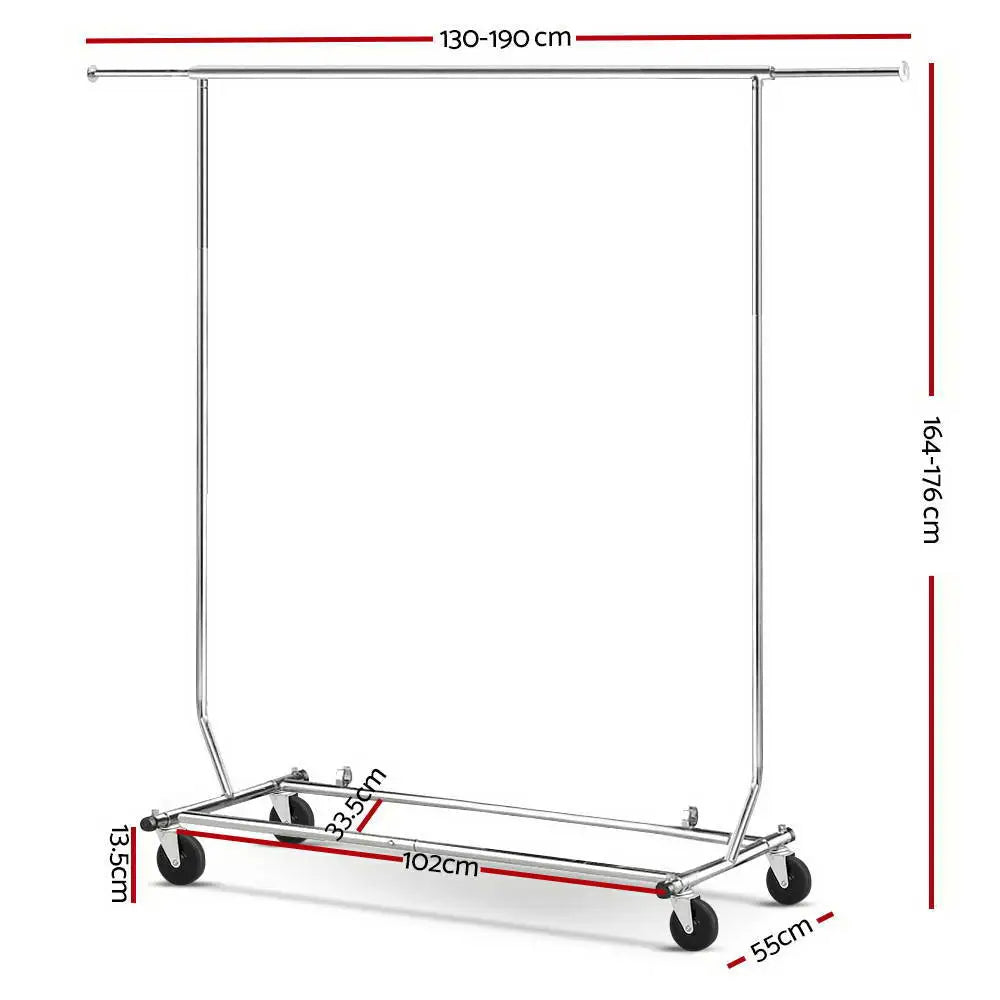 Artiss Clothes Rack Rail Coat Stand Adjustable Hanger - Furniture > Bedroom