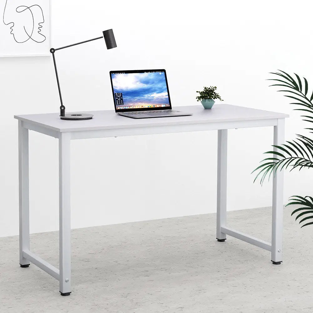 Artiss Computer Desk Home Office Study Table White 120CM - Furniture > Office > Desks