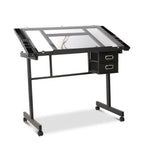Artiss Drawing Desk Drafting Table Black - Furniture > Office