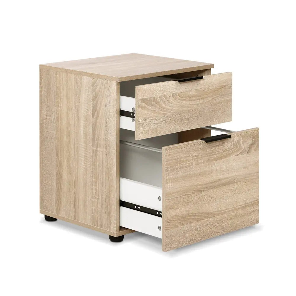 Artiss Filing Cabinet 2 Drawer Office Storage Organiser - Furniture > Office