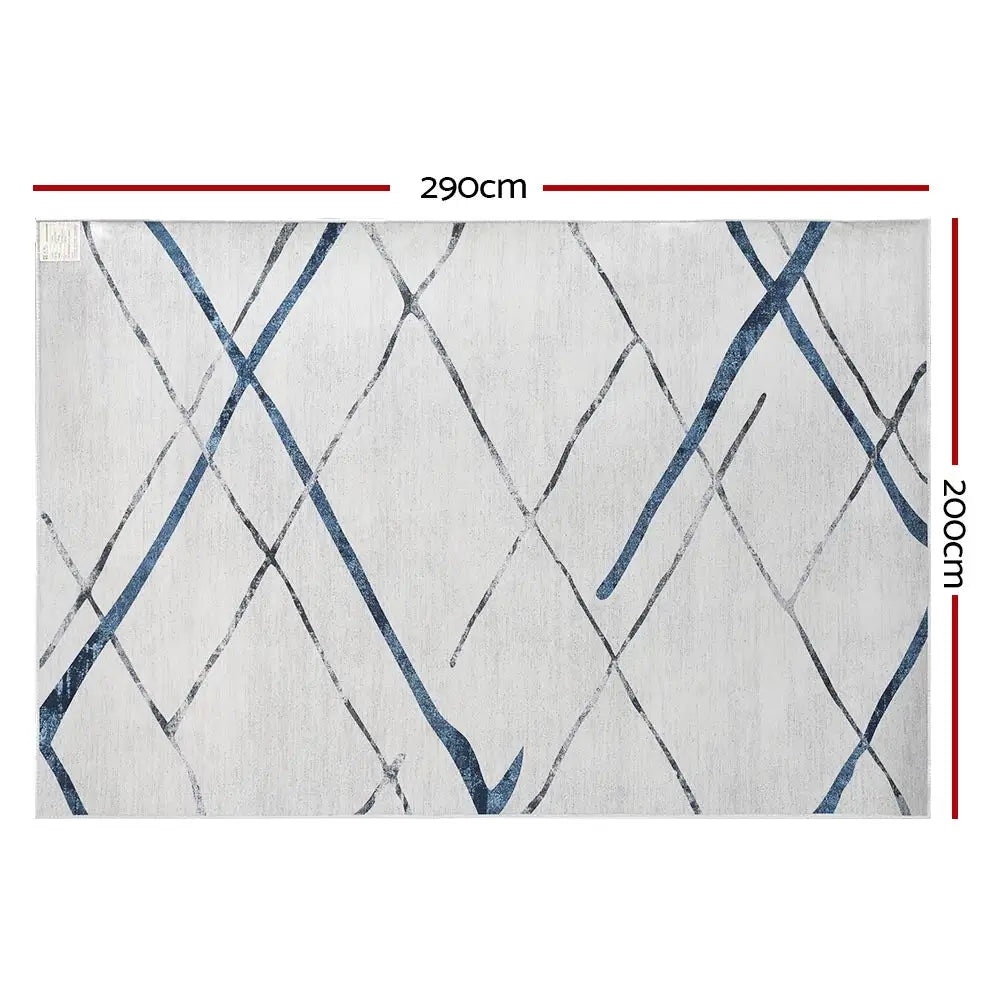 Artiss Floor Rug 200x290 Washable Mat Carpet Short Pile Jaca - Home & Garden > Rugs