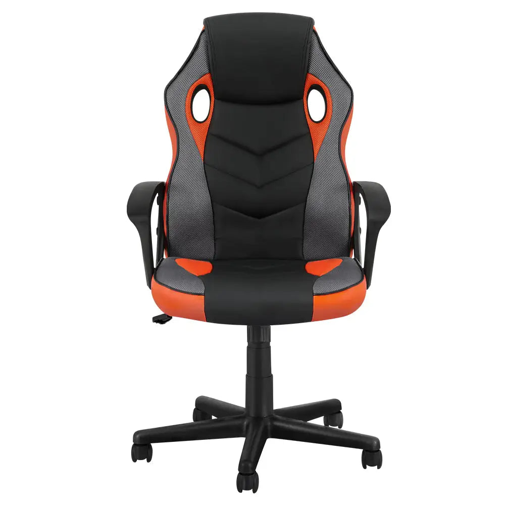 Artiss Gaming Office Chair Computer Executive Racing Chairs High Back Orange - Furniture > Office