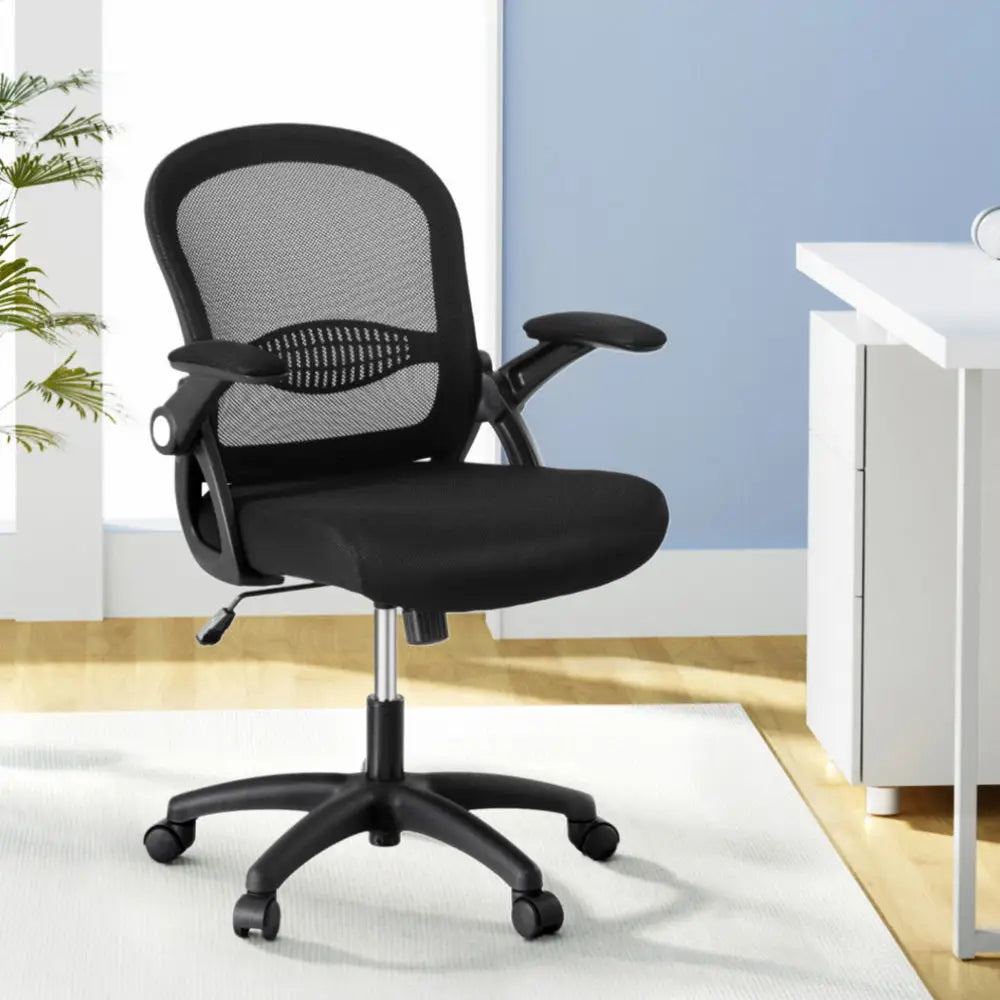 Artiss Mesh Office Chair Computer Gaming Desk Chairs Work Study Mid Back - Furniture > Office > Office & Desk Chairs